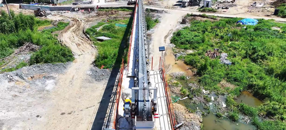 QMH Long-Distance Patuloy na Bakal na Wire Rope Belt na sumusuporta sa Water Conservancy Tunnel TBM Rapid Excavation